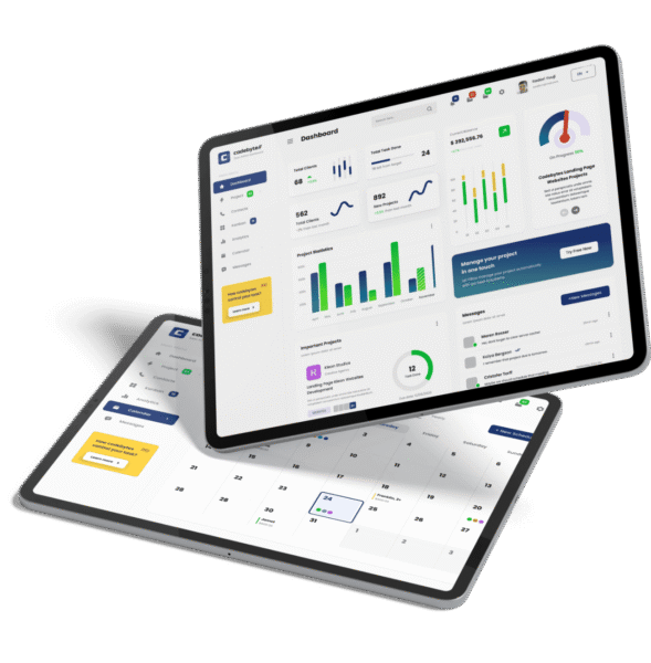 Digital transformation services with AI-powered business analytics dashboard and enterprise software solutions