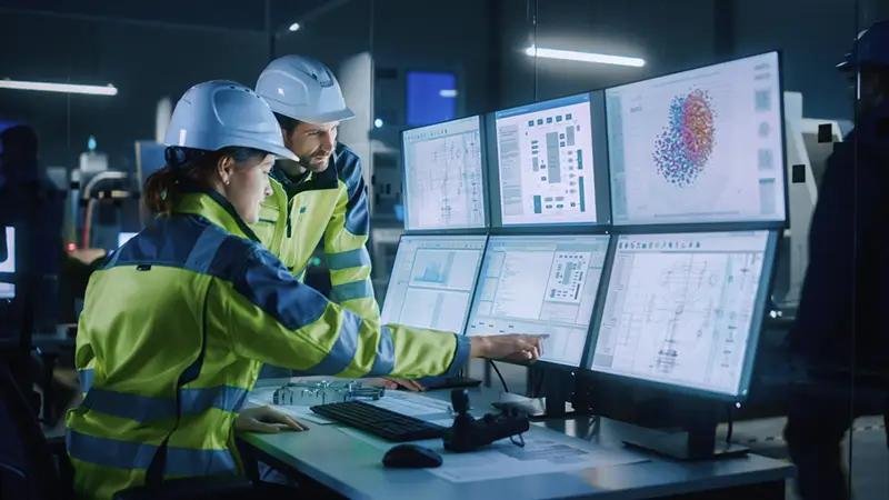 Industrial automation software development and smart manufacturing solutions with real-time monitoring and engineering analytics