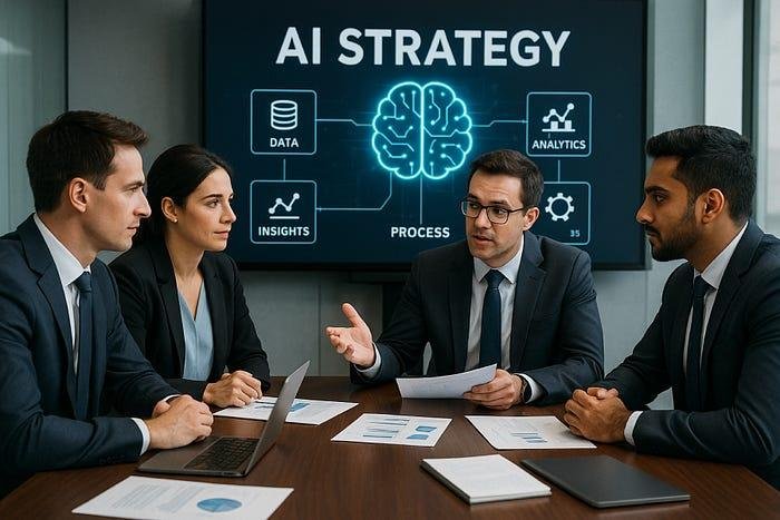 Enterprise AI transformation consulting services helping organizations implement AI strategy, business automation, digital transformation, and data-driven innovation
