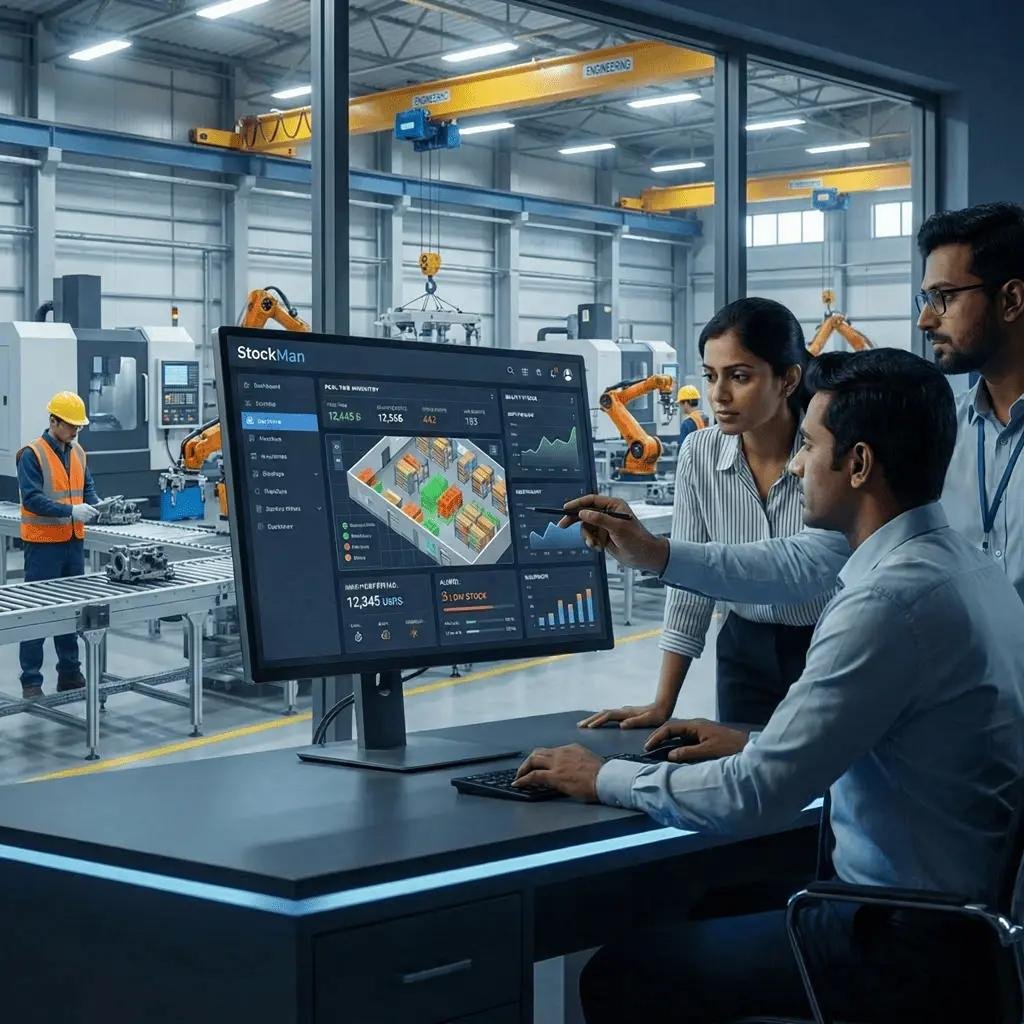 Manufacturing business intelligence dashboard for production monitoring, operational analytics, factory performance management, and data-driven decision making