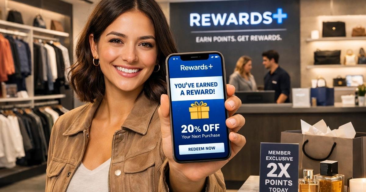 Retail customer loyalty platform with rewards management, customer engagement programs, personalized offers, and retention strategies